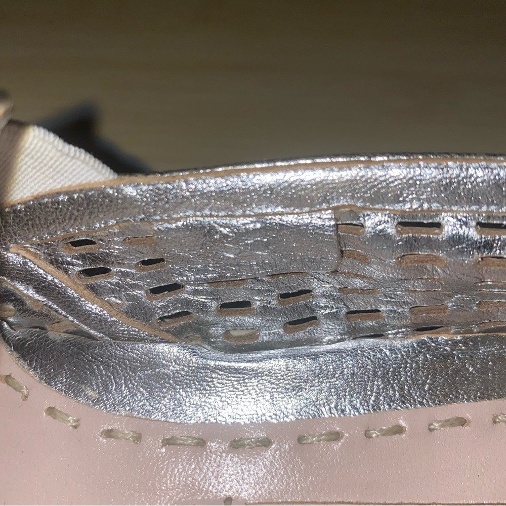 Miu Miu Womens Silver Jute Metallic Platform Sneaker Espadrille 35 EU size 6 - Picture 11 of 14